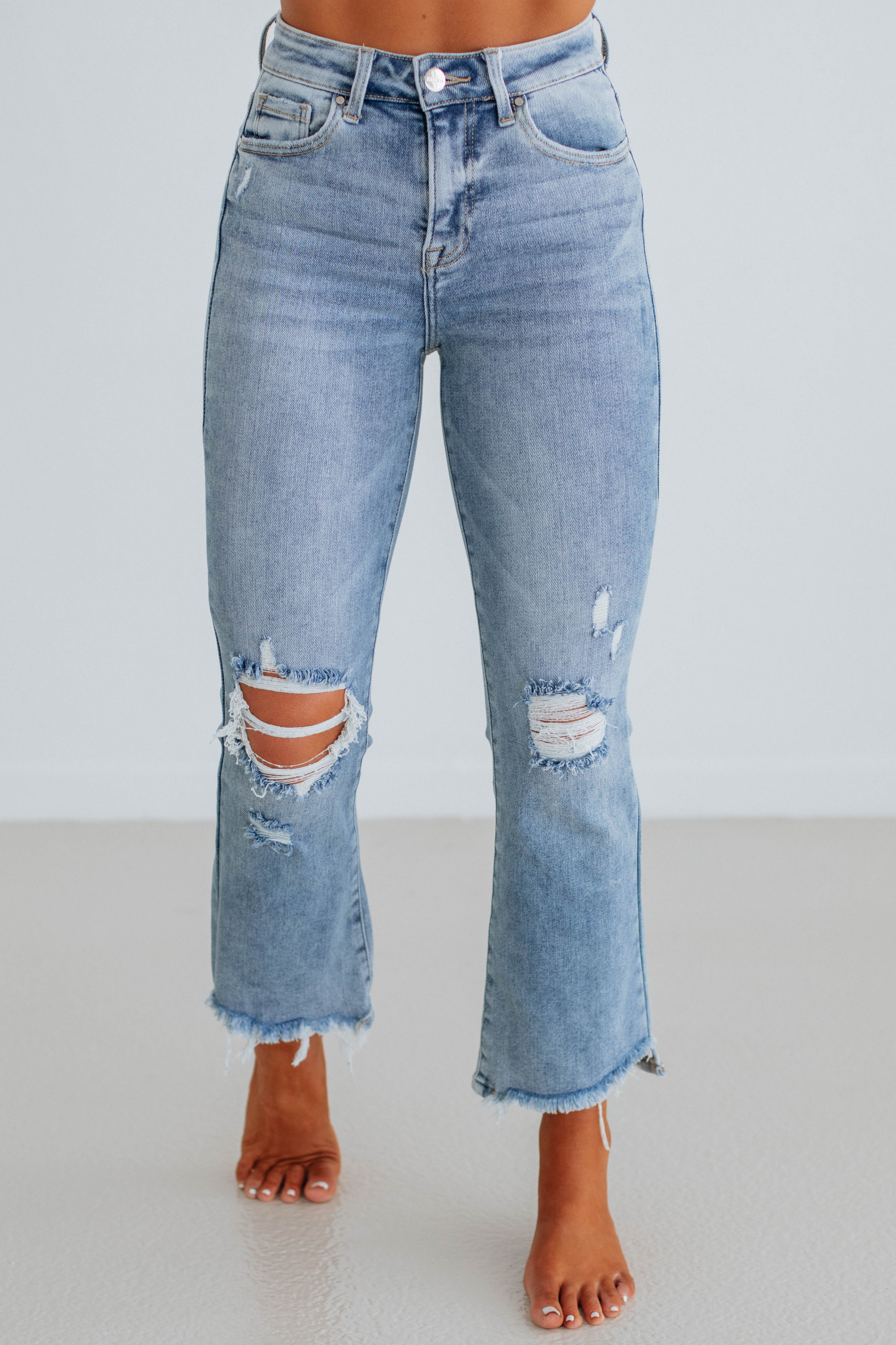 Cammi Risen Jeans - Light Wash | Wild Oak Boutique