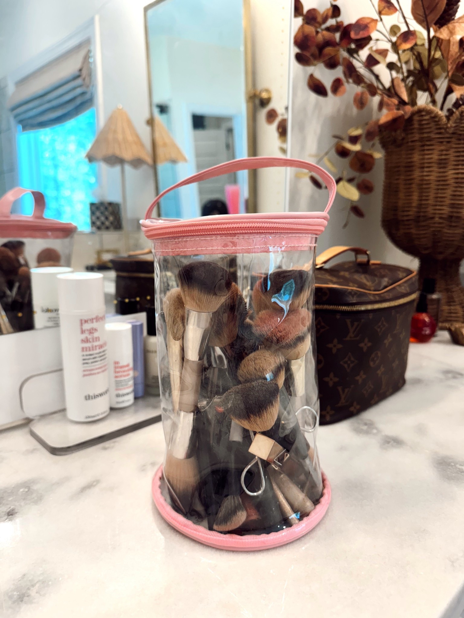 Makeup brush storage, also great for traveling! I use these bags in the summer for sunscreen too. One of my favorite Amazon finds! 

#LTKBeauty