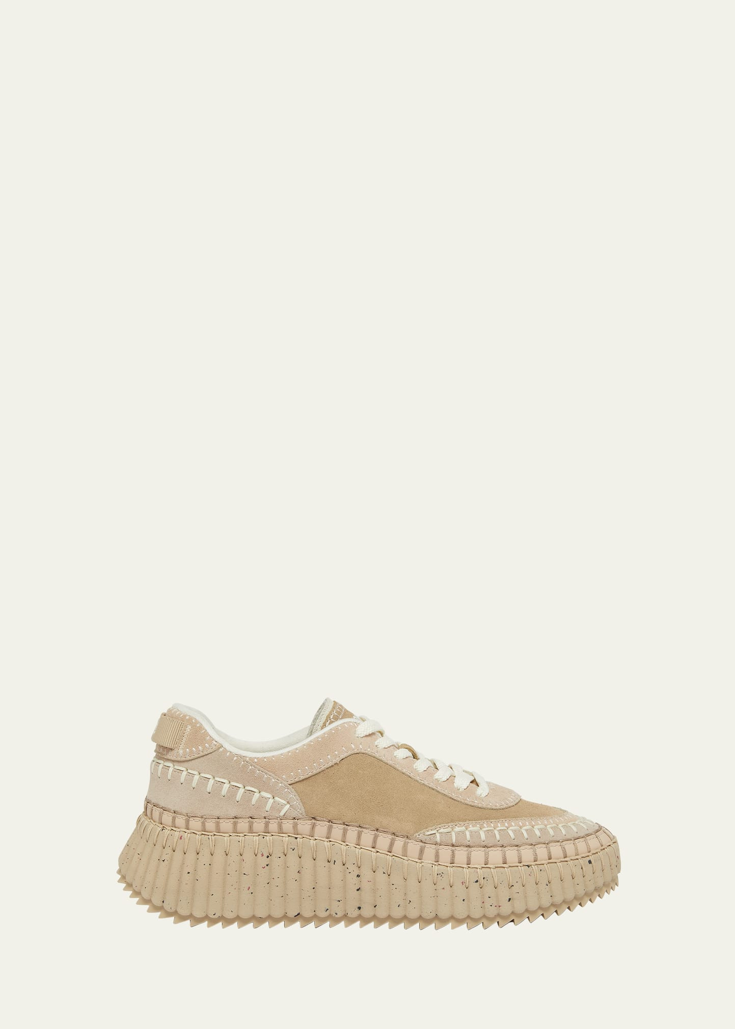 Chloe Nama Suede Stitch Walking Sneakers | Bergdorf Goodman