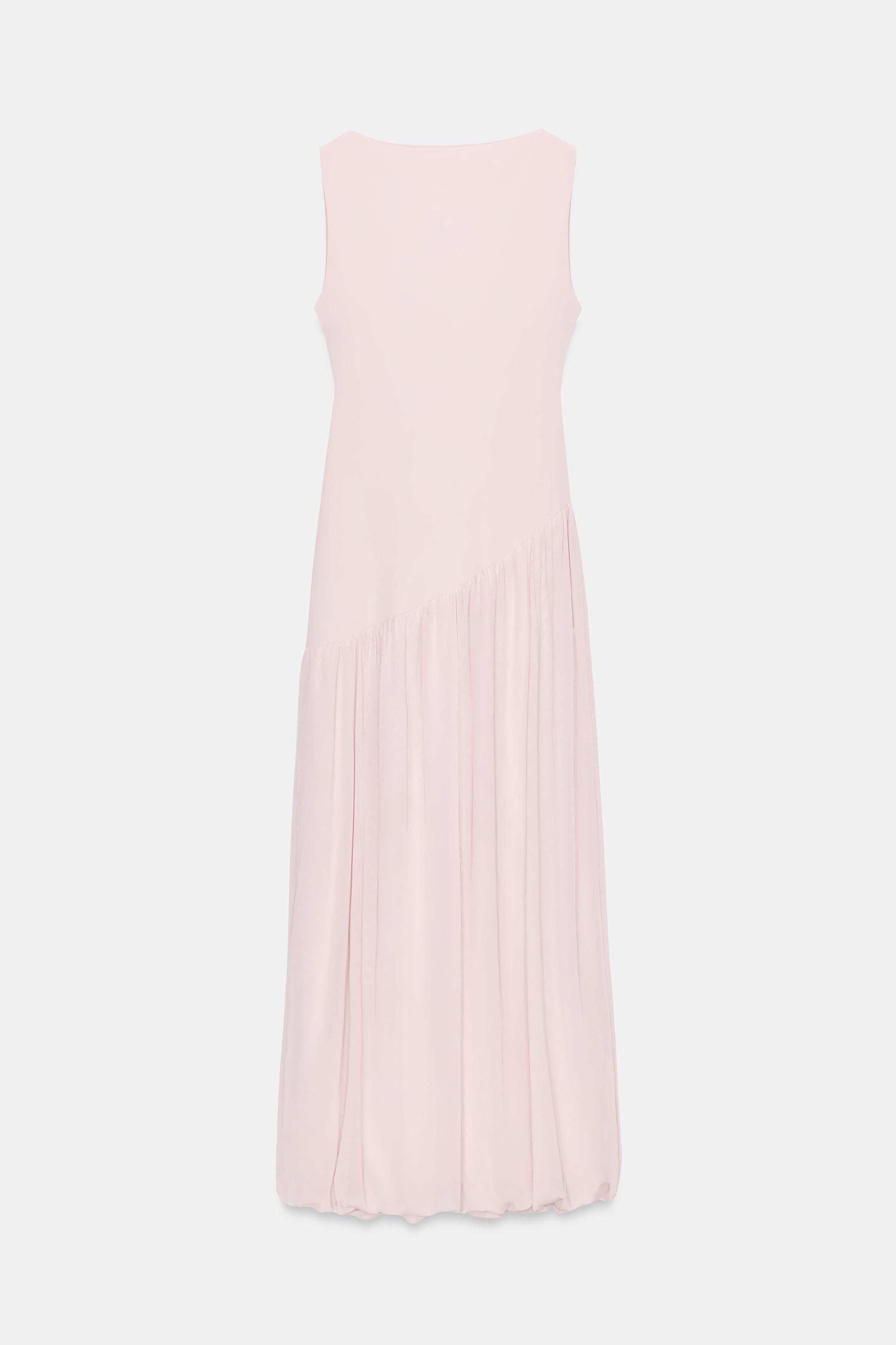 LONG COMBINATION TULLE DRESS | Zara US