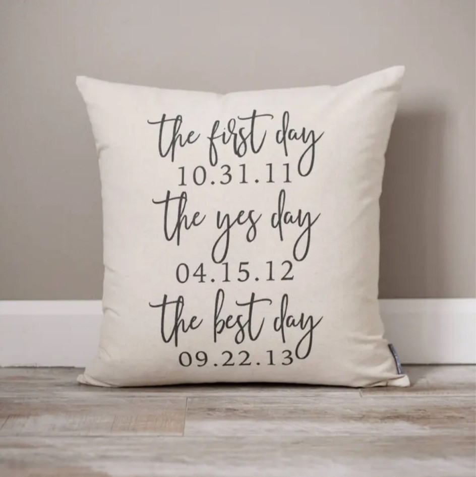 Customized pillow from sweethooligandesign

Bride to be | engaged | gift for bride | getting married | wedding planning | bachelorette | party | rehearsal dinner | bridal shower | I’m engaged | wedding gift | wedding day | bridal gift

#LTKwedding #LTKhome #LTKGiftGuide
