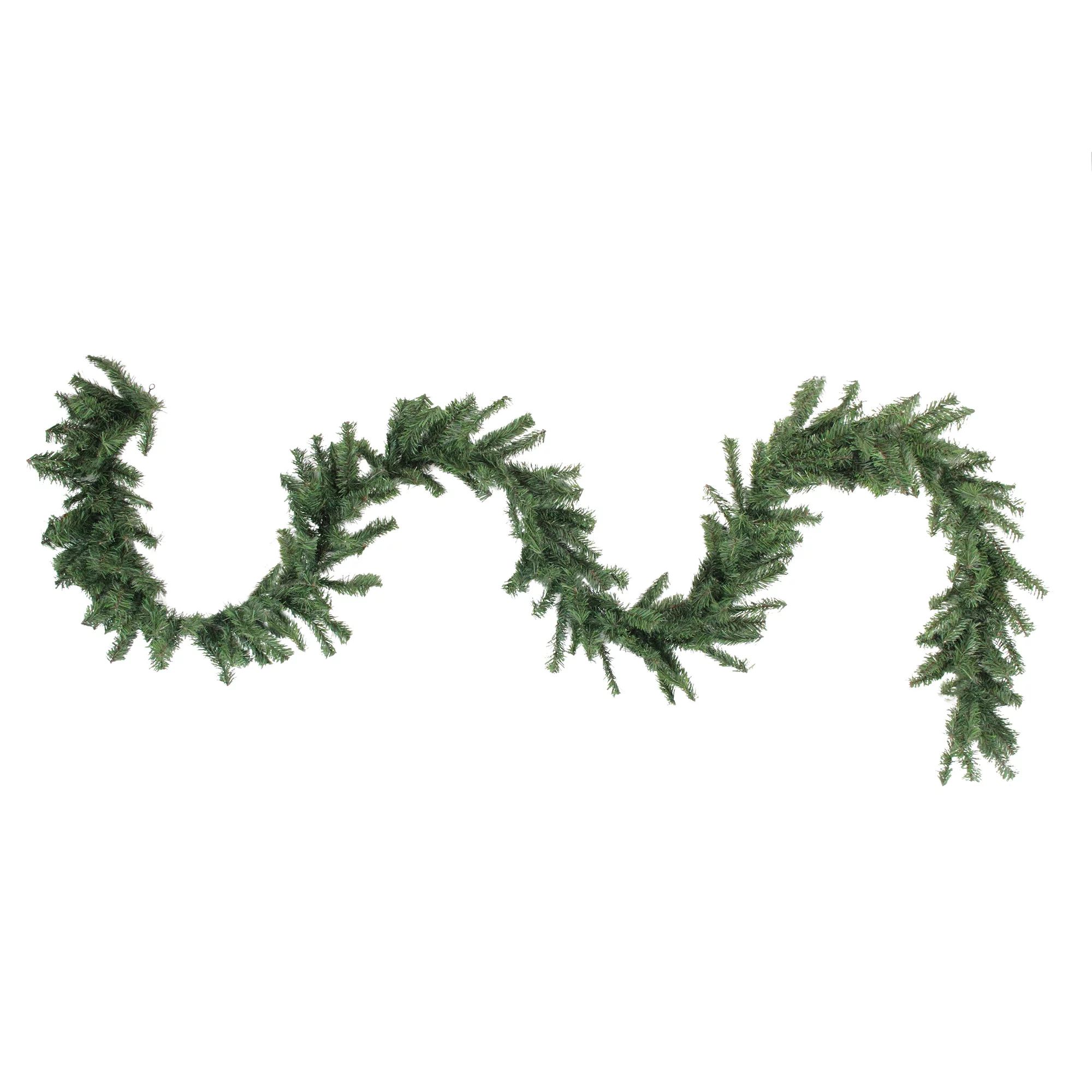 9' x 8" Canadian Pine Artificial Christmas Garland - Unlit | Walmart (US)