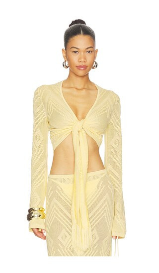 DEVON WINDSOR Vale Top in Yellow. - size XS | Revolve Clothing (Global)