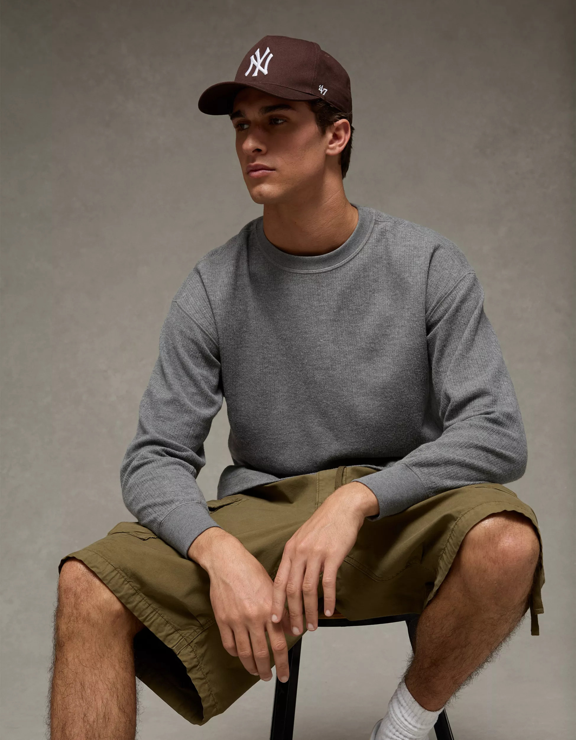 AE Boxy Washed Thermal Shirt | American Eagle Outfitters (US & CA)