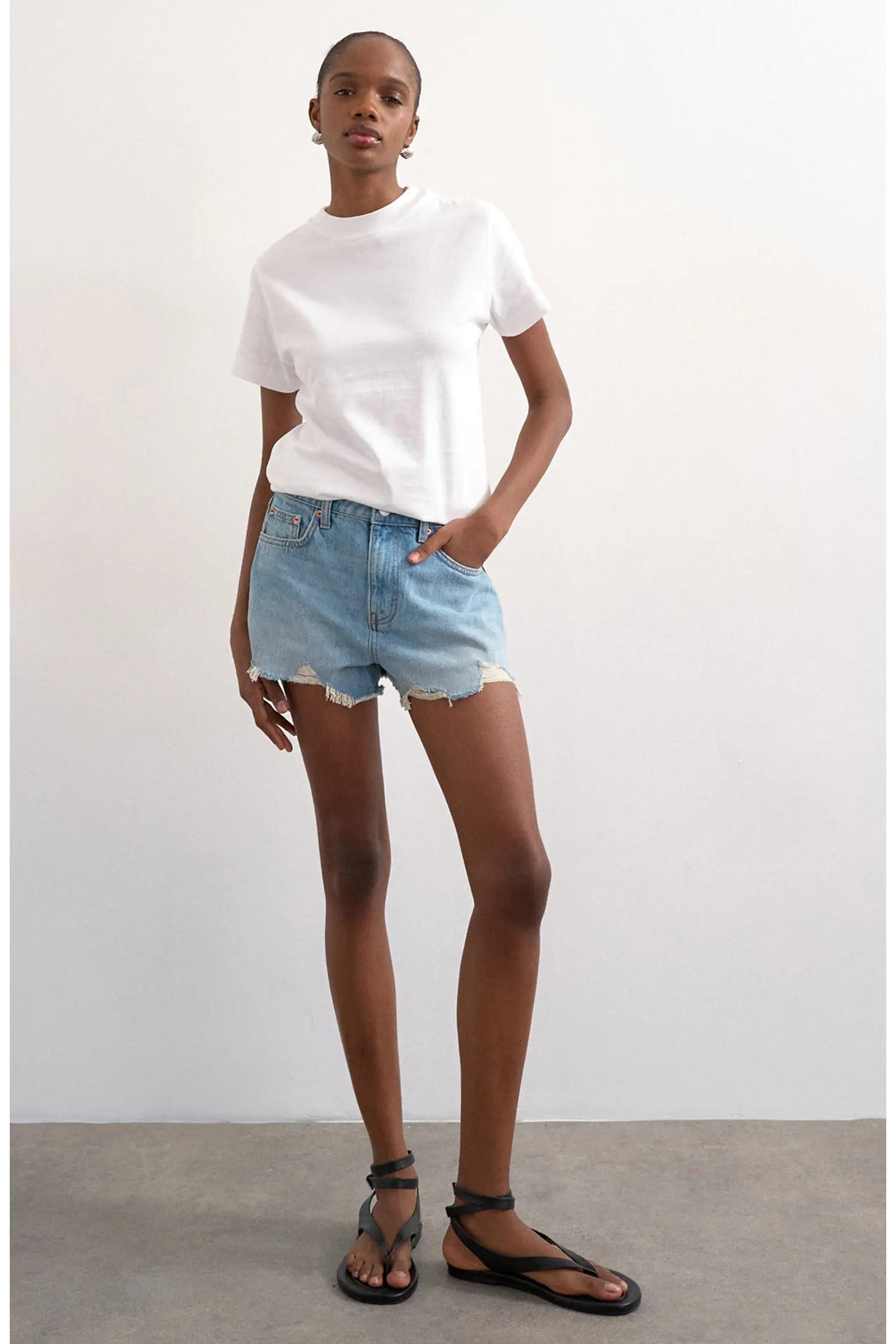 Topshop Distressed Denim Cutoff Shorts (Women) | Nordstrom | Nordstrom