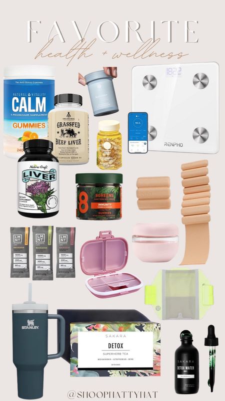 Health and wellness - ritual vitamins - supplements- vitamin container - health must haves - fitness routine must have - high tech scale - detox drops - Stanley cup - detox tea 

#LTKbeauty #LTKfit