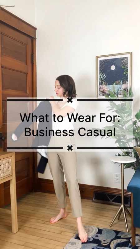 Business casual outfit!
Linked similar blazers. 
Wearing size XS Nautica T-shirt, 100% cotton. 
Size 00P Banana Republic Factory pants. 
Size 6 Keds tennis shoes, leather. 
Petite outfit. Neutral outfit. Smart casual outfit. Spring outfit. Work outfit. 

#LTKVideo #LTKover40 #LTKworkwear