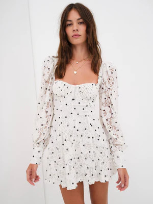 Donna Long Sleeve Mini Dress | For Love & Lemons