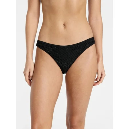 No Boundaries Faux Rhinestone Bikini Bottoms, Women’s XXS-XXL | Walmart (US)