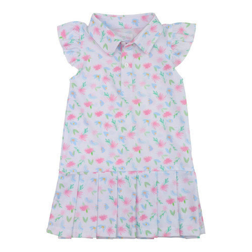 Pastel Floral Lycra Tennis Dress | Cecil and Lou