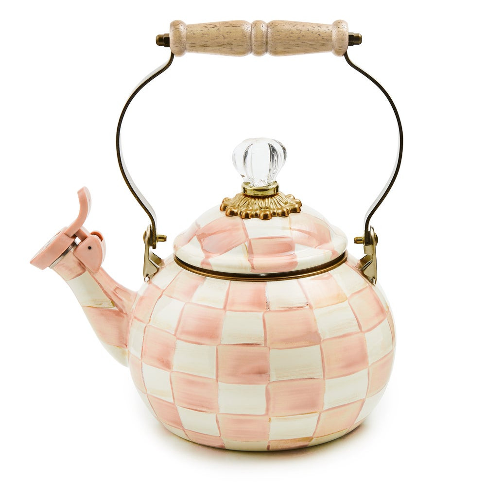 Rosy Check Whistling Tea Kettle | MacKenzie-Childs