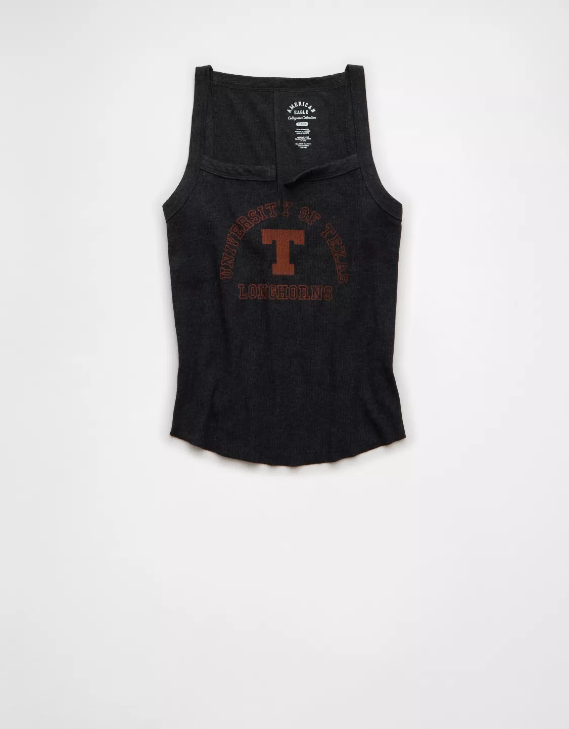 AE Texas Longhorns Graphic Notch Neck Tank Top | American Eagle Outfitters (US & CA)