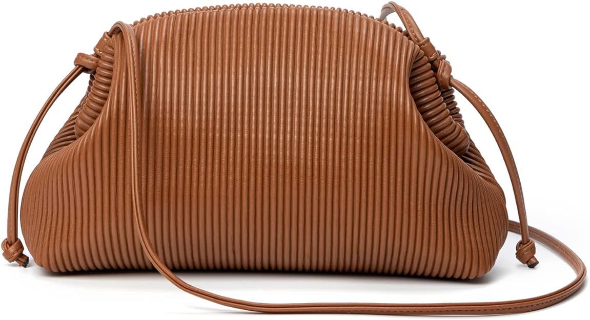 KingTo Clutch Crossbody Purse for Women Soft Cloud Bag Fashion Dumpling Shoulder Handbag Ruched P... | Amazon (US)
