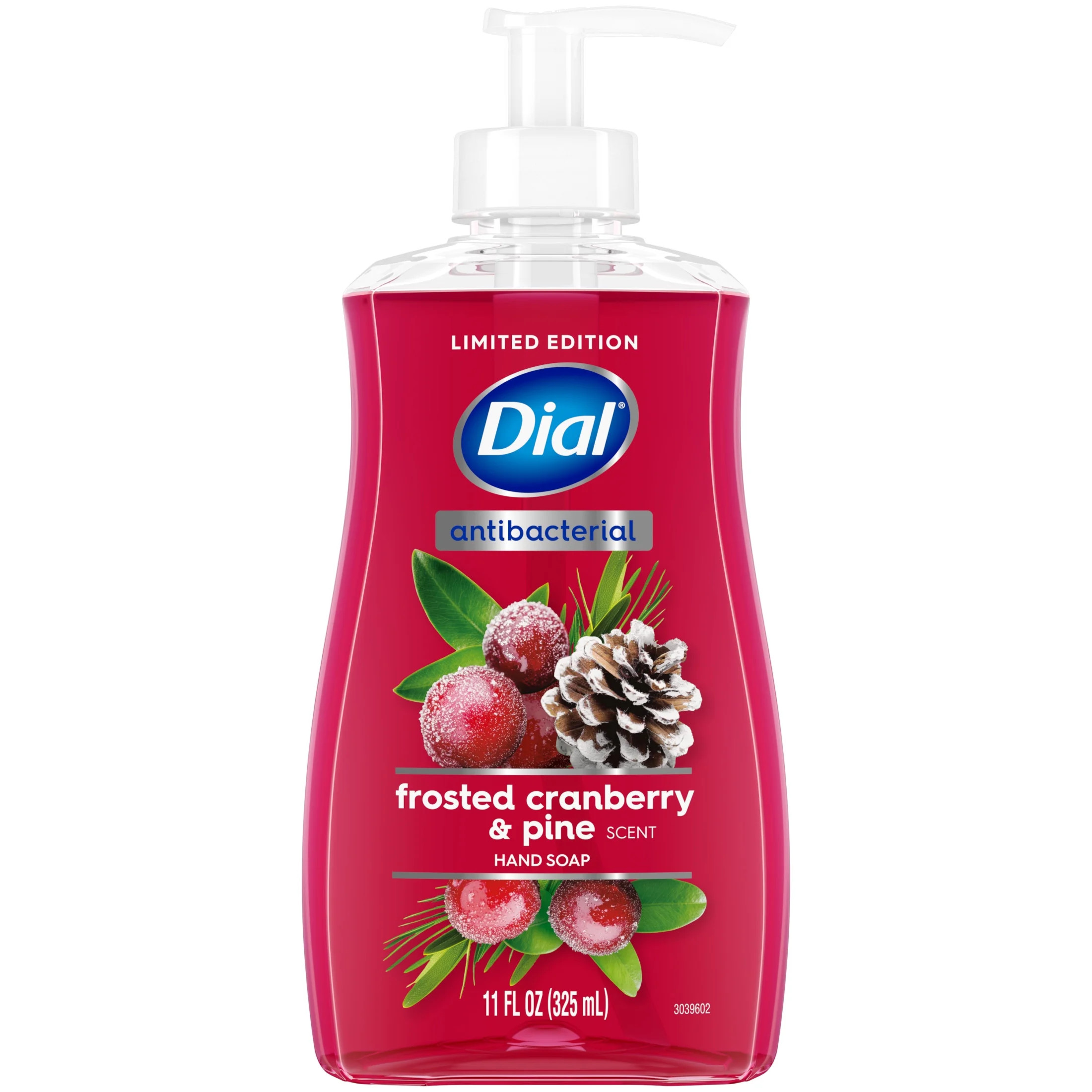 Dial Antibacterial Limited Edition, Frosted Cranberry & Pine Scent Liquid Hand Soap, 11oz | Walmart (US)