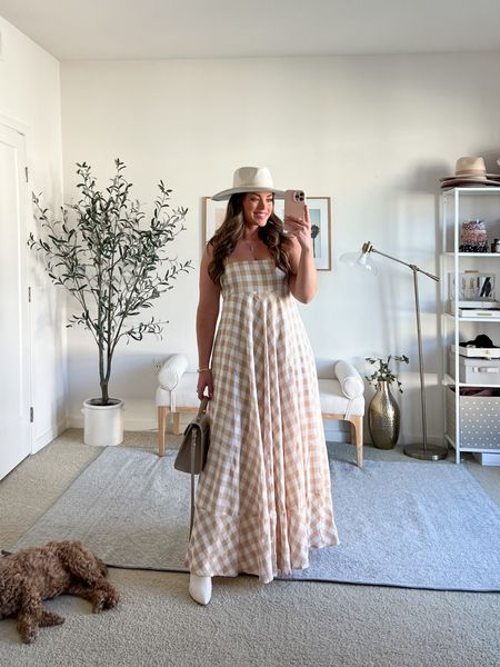 These most gorgeous maxi dress for when you don’t feel like wearing anything tight. I think this dress is GORGEOUS. It’s so flow and breezy, wearing a size US6. Fits in the bust, has adjustable straps and is fully lined. I have it on with boots but come warmer weather, sandals and sneakers will look super cute too! 

#LTKfindsunder100 #LTKmidsize #LTKSeasonal
