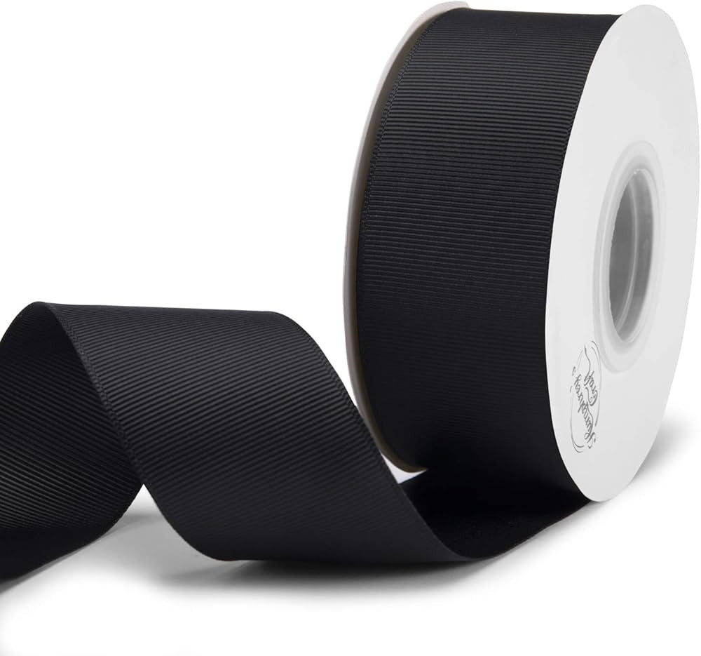 Humphrey's Craft 1-1/2 Inch Black Grosgrain Ribbon - 25 Yards Variety of Color and Size for Craft... | Amazon (US)