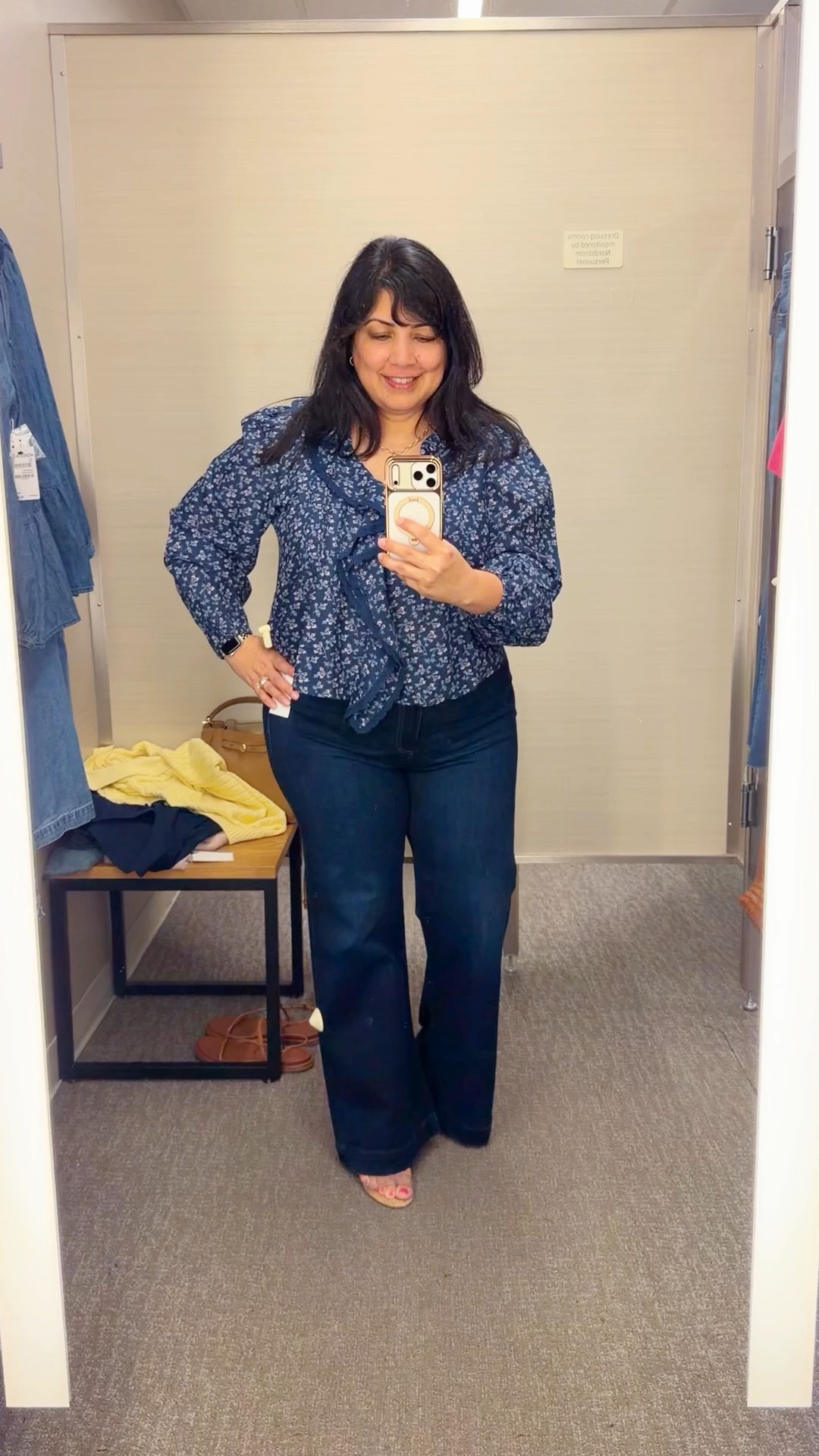 Nordstrom Anniversary Sale! The best jeans in the Nordstrom Anniversary Sale that no one is talking about! These Paige jeans are so good and so flattering, especially on an over 50 midsize petite body. So soft and stretchy and so comfortable! Available in regular and petite sizes. This dark wash is beautiful and great for business casual workwear outfits if you can wear jeans to work. Also great for summer outfits, fall outfits, winter outfits and spring outfits. You can wear them year round with different tops for everyday outfits, date night outfits or pretty much anything! 

Also loving this pretty Madewell top! I ended up loving this blouse so much more than I thought I would! The colors, print, ruffles and all of the feminine details make it such a special piece! And it’s great for transitioning to fall in warm weather places like Florida since it’s nice and lightweight and airy! 

Both the top and jeans are currently on sale!

Madewell top size large. Paige Leenah jeans size 32 Petite. Schutz sandals.

#LTKSaleAlert #LTKOver40 #LTKPetite