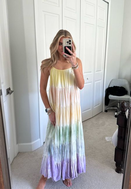 Island Time Rainbow Tie Dye Maxi Dress Confete. @confete. Try on. #confete #outfit #fashion #style #ootd #ootn #outfitoftheday  #outfitinspiration #outfitinspo#outfitideas #currentlywearing #styleinspo #trendy #trending #currentfashiontrend #fashiontrends #2024trends #springfashion #summerfashion #summerstyle outfit, outfit of the day, outfit inspo, outfit ideas, styling, try on, fashion, mini dress. Dresses. Maxi dress. Midi Dress. Birthday outfit. Bridal. Bachelorette party outfit. Summer dresses, spring dresses, resort dresses, resort wear. 

#LTKswim #LTKfindsunder100 #LTKstyletip