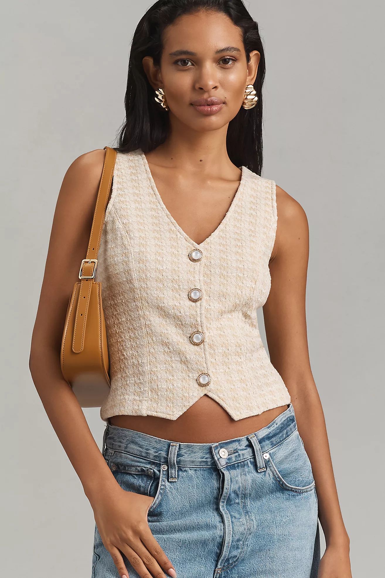 Porridge Aila Tweed Vest | Anthropologie (US)