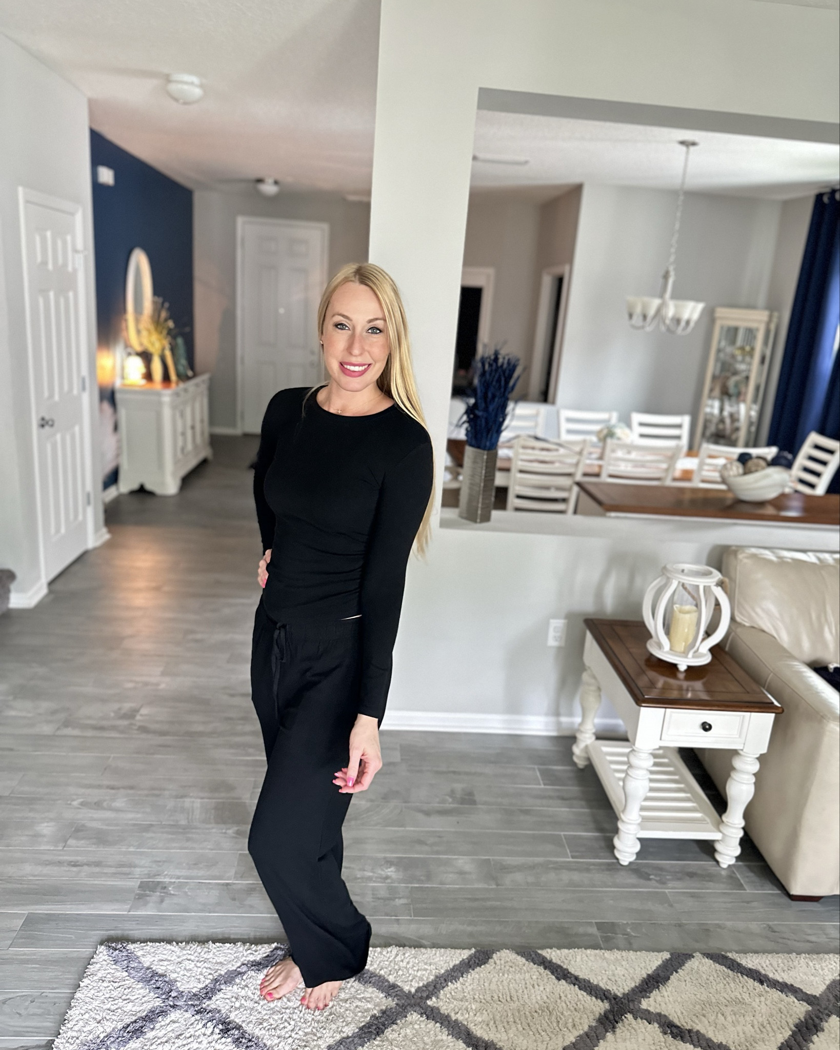 All black super cozy lounge set
🤍 wearing the tall girl length in the pants, I’m 5’10”
🤍 amazing stretch and softness, fits true to size 
🤍 wearing small

#LTKHome #LTKFindsUnder50 #LTKStyleTip