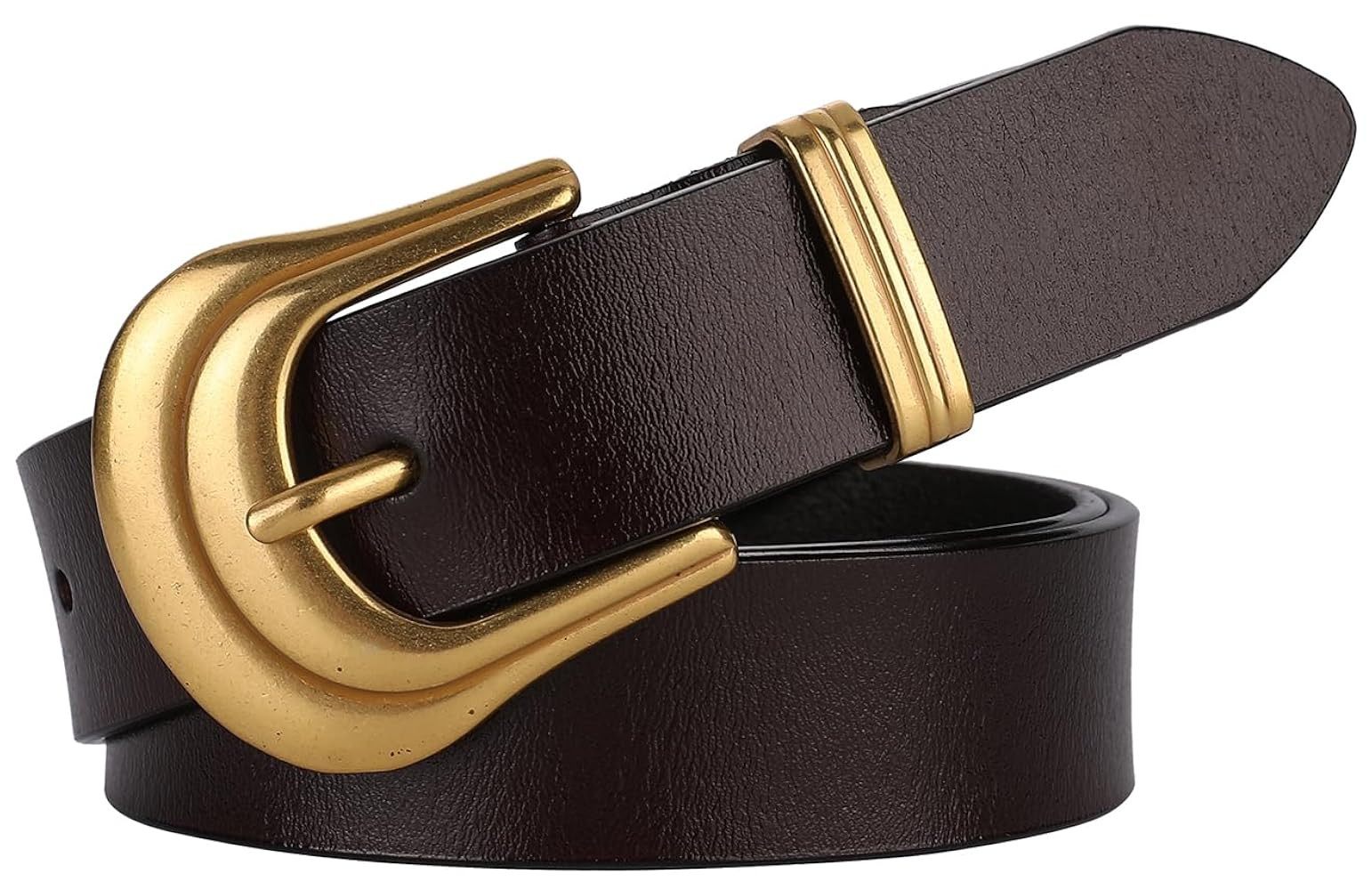 ALAIX Women's Belt Western Belts Silver Gold Buckle Black Leather Belt Pants Jeans Belts for Wome... | Amazon (US)