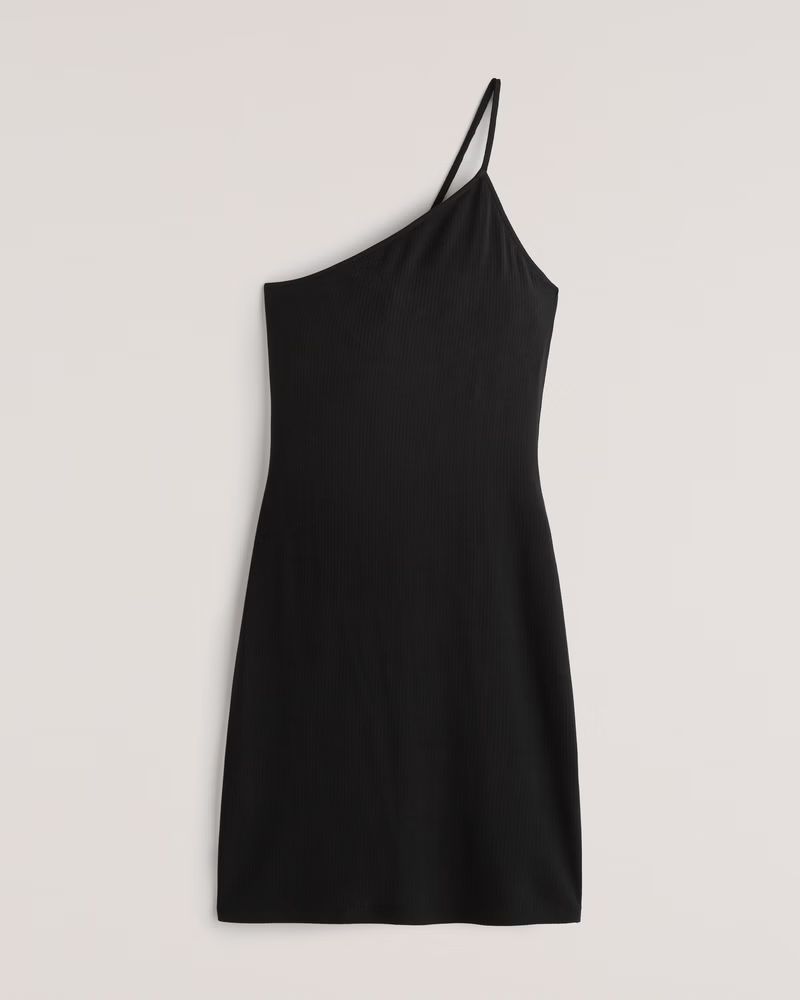 Women's Asymmetrical Knit Mini Dress | Women's Clearance | Abercrombie.com | Abercrombie & Fitch (US)