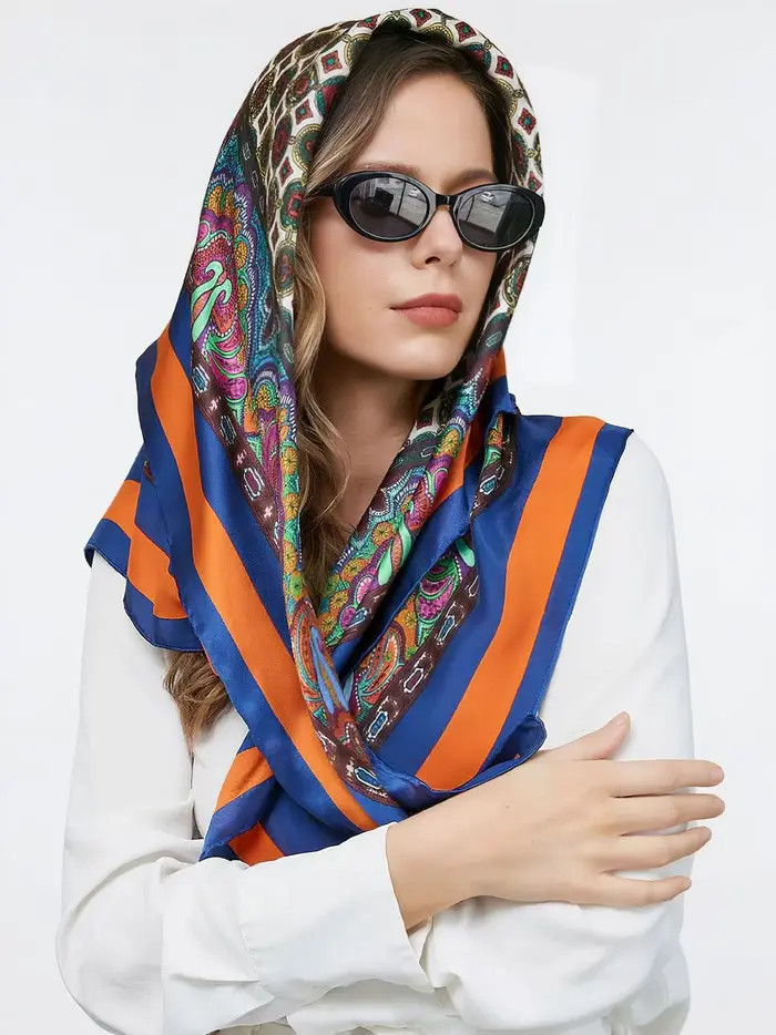 Pure Silk Bohemian Square Scarf | Nordstrom