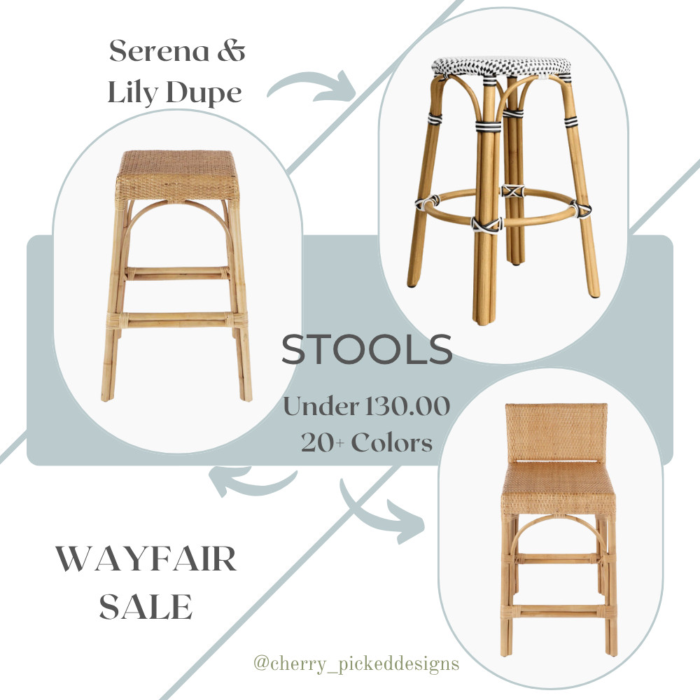 Get that coveted Serena & Lily aesthetic without the designer price tag! 🙌 These stunning barstools from Wayfair are currently on major sale, bringing those beautiful coastal and relaxed luxury vibes right into your home. Think kitchen island goals, breakfast nooks, or even stylish home bars. They come in an incredible array of over 20 colors, making it easy to find the perfect match for any decor palette, from light and airy to rich and vibrant. Which of these three unique styles (hello, rattan and bamboo accents!) is calling your name? Let me know below, and shop them all directly through the link in my bio before they're gone! 🛒✨🏡

#WayfairSale #SerenaAndLilyDupes #BarStoolDeals #HomeDecorFinds #CoastalHome #KitchenUpgrade #LTKStyle #MustHave #AffordableLuxury #InteriorDesign #LTKKitchen  

 #LTKHome #LTKSaleAlert #LTKStyleTip