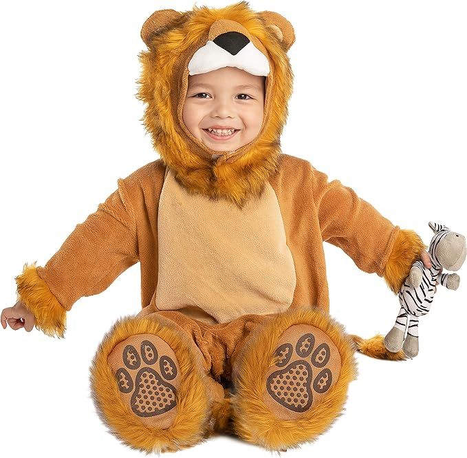 Spooktacular Creations Baby Lion Costume Cute Animal Print Costume Suit | Amazon (US)