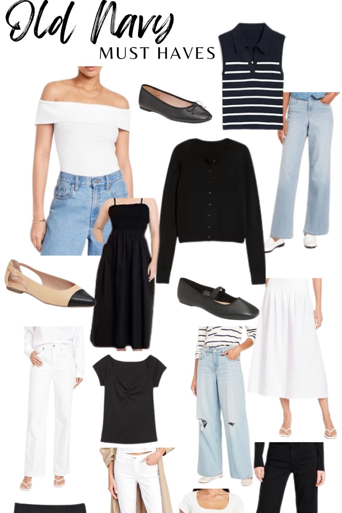 Classy old navy clothes. 
