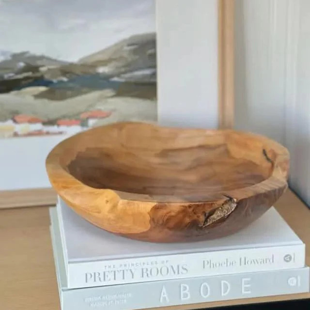 Carved teak Oval Bowl
 – Cove Home | Cove Home