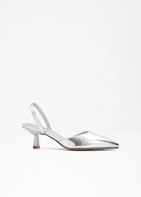 Modischer Sling Pumps - silber - Damen | bonprix | Bonprix DE
