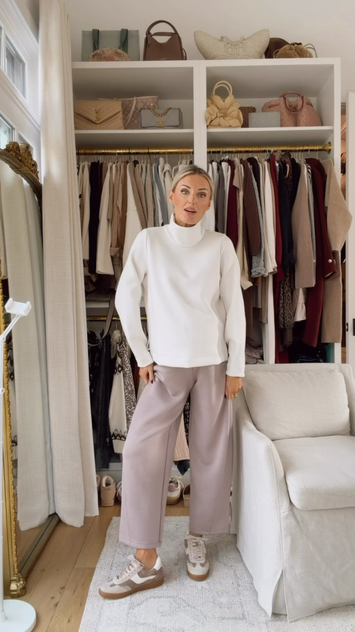 I love this turtleneck sweatshirt from their new arrivals as well! It’s so cute, and you could definitely get the matching pants! Wearing M in to o& bottoms! Use code BRITTANYXSPANX for 15% off your first order! @Spanx #SpanxPartner 

Loverly Grey, Spanx, loungewear, sweatshirt, gift ideas for her, mockneck pullover 

#LTKGiftGuide