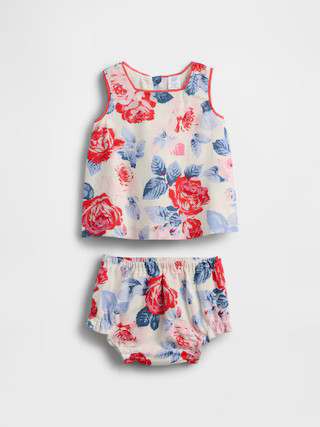 Baby Linen-Cotton Outfit Set | Gap (US)