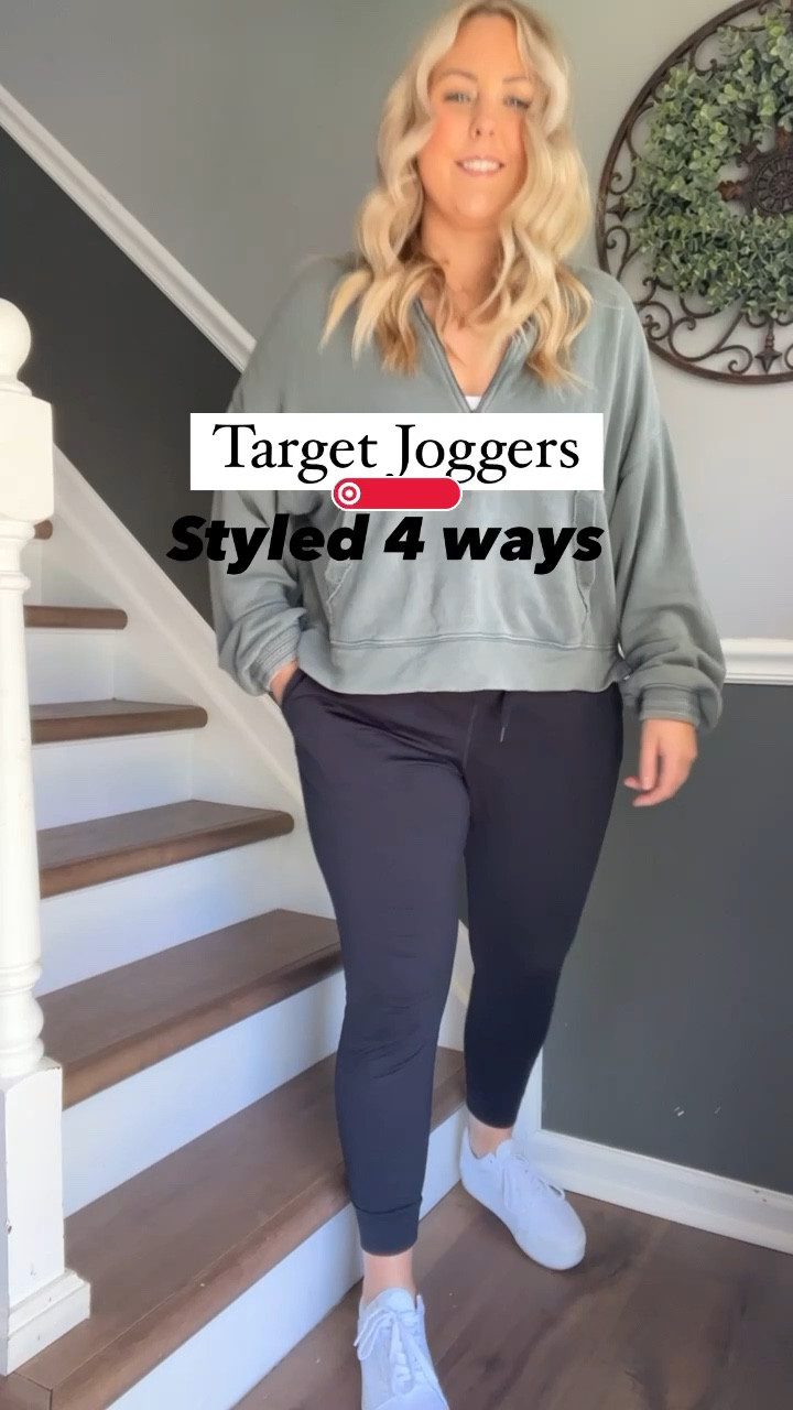 My favorite target joggers styled 4 different ways! 🙌🏼🫶🏼

#LTKcurves #LTKSeasonal #LTKstyletip