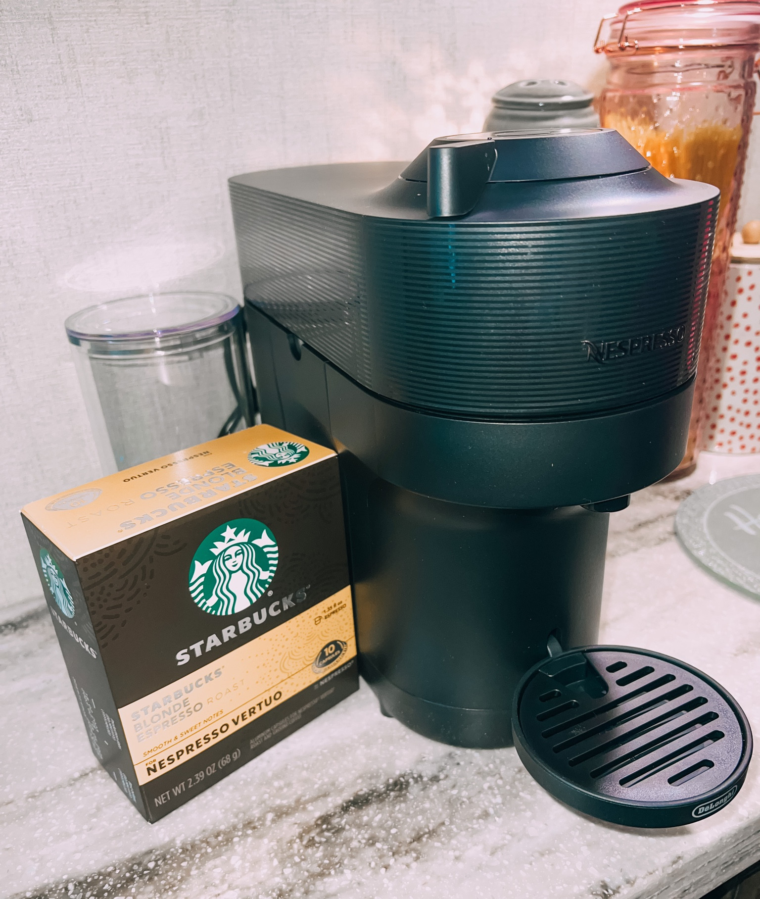 Today I purchased the new Nespresso Vertuo Pop Expresso Machine! I am in love with it already!🧋✨

#coffee #coffeeathome #starbucksathome 

#LTKhome #LTKFind #LTKU
