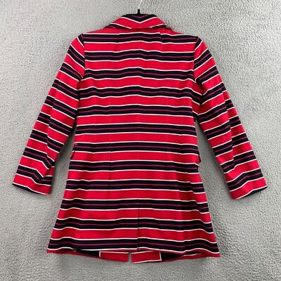 Banana Republic Jacket Women Small Red Blue Iconic Stripe Gold Buttons Nautical | eBay US