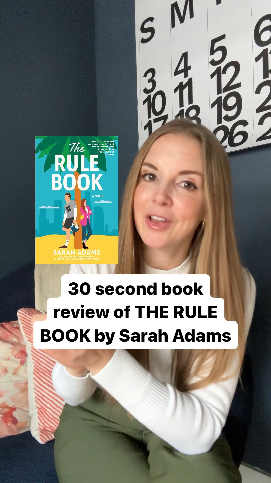 30 second book review of The Rule Book by Sarah Adams