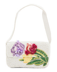 Beaded Floral Shoulder Bag | Marshalls