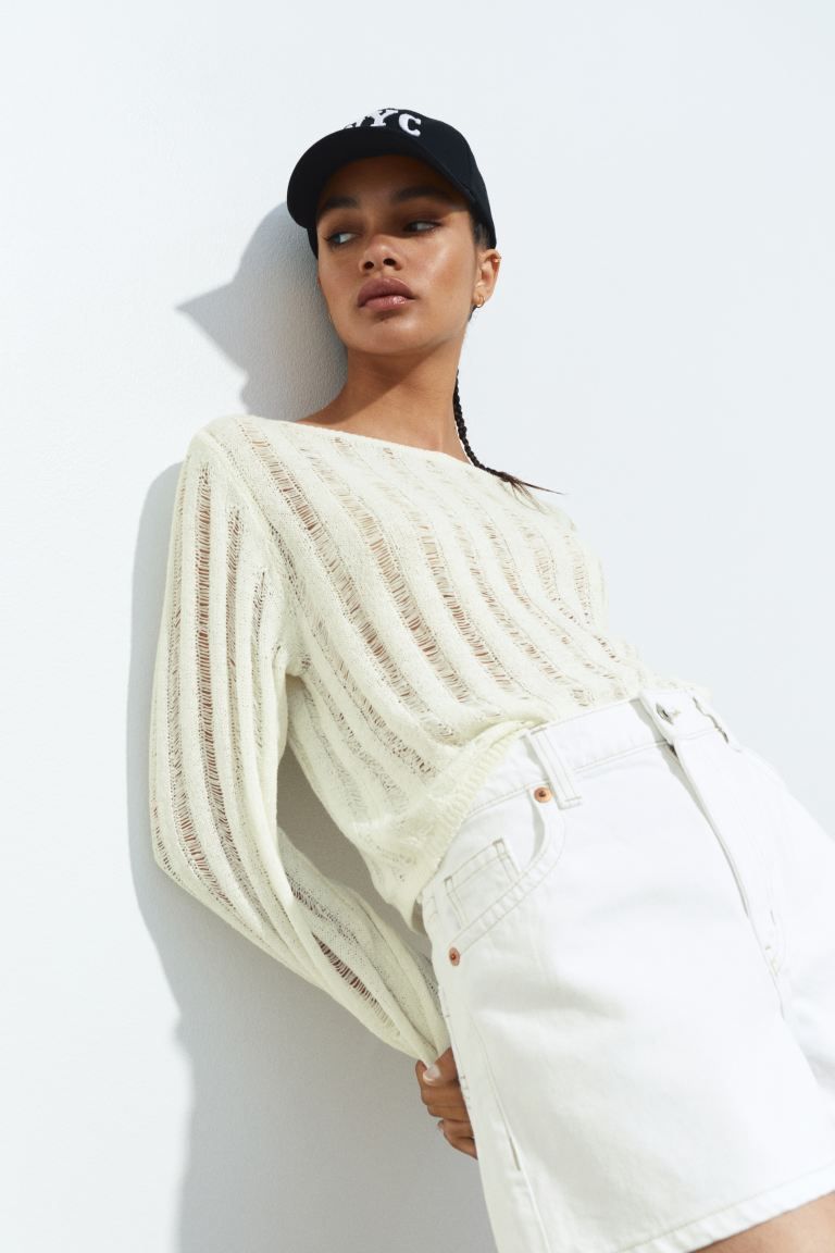 Ladder-stitch-look Sweater | H&M (US + CA)