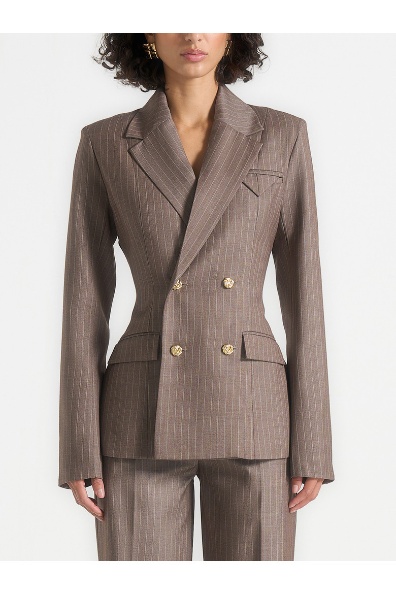 Manière De Voir Maia Structured Pinstripe Blazer (Women) | Nordstrom | Nordstrom