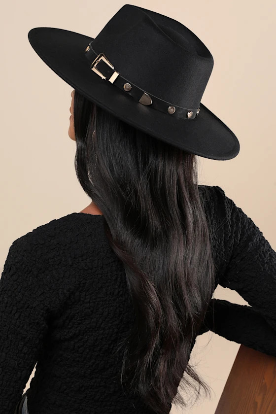 Enviable Confidence Black Western Fedora Hat | Lulus