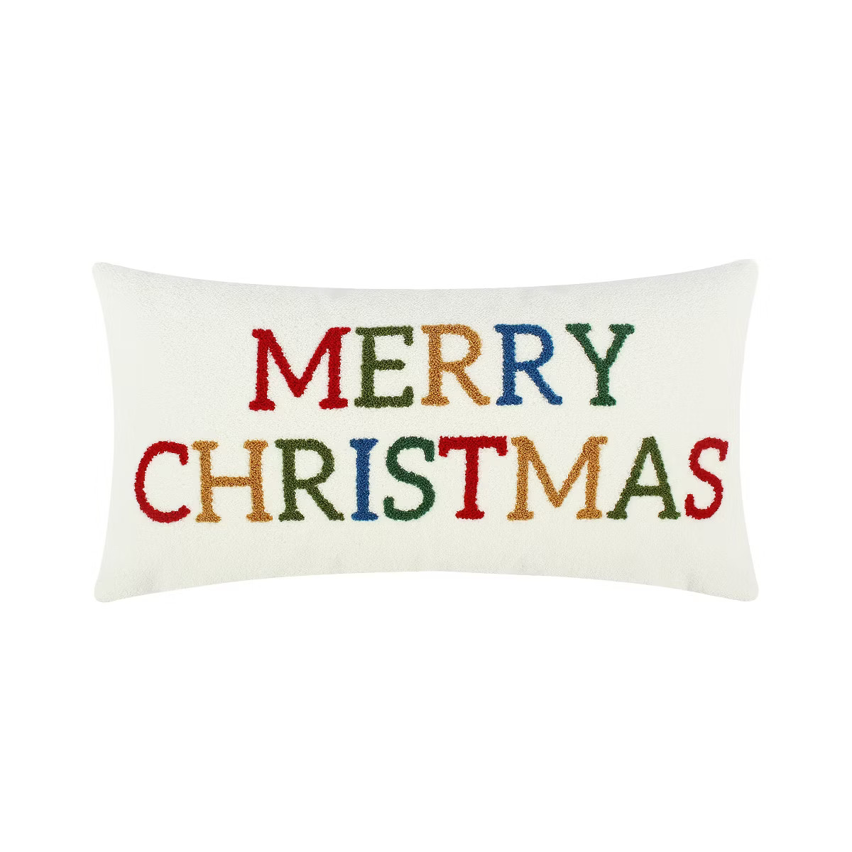 Festive Baubles Merry Christmas Pillow 12x24 | Target