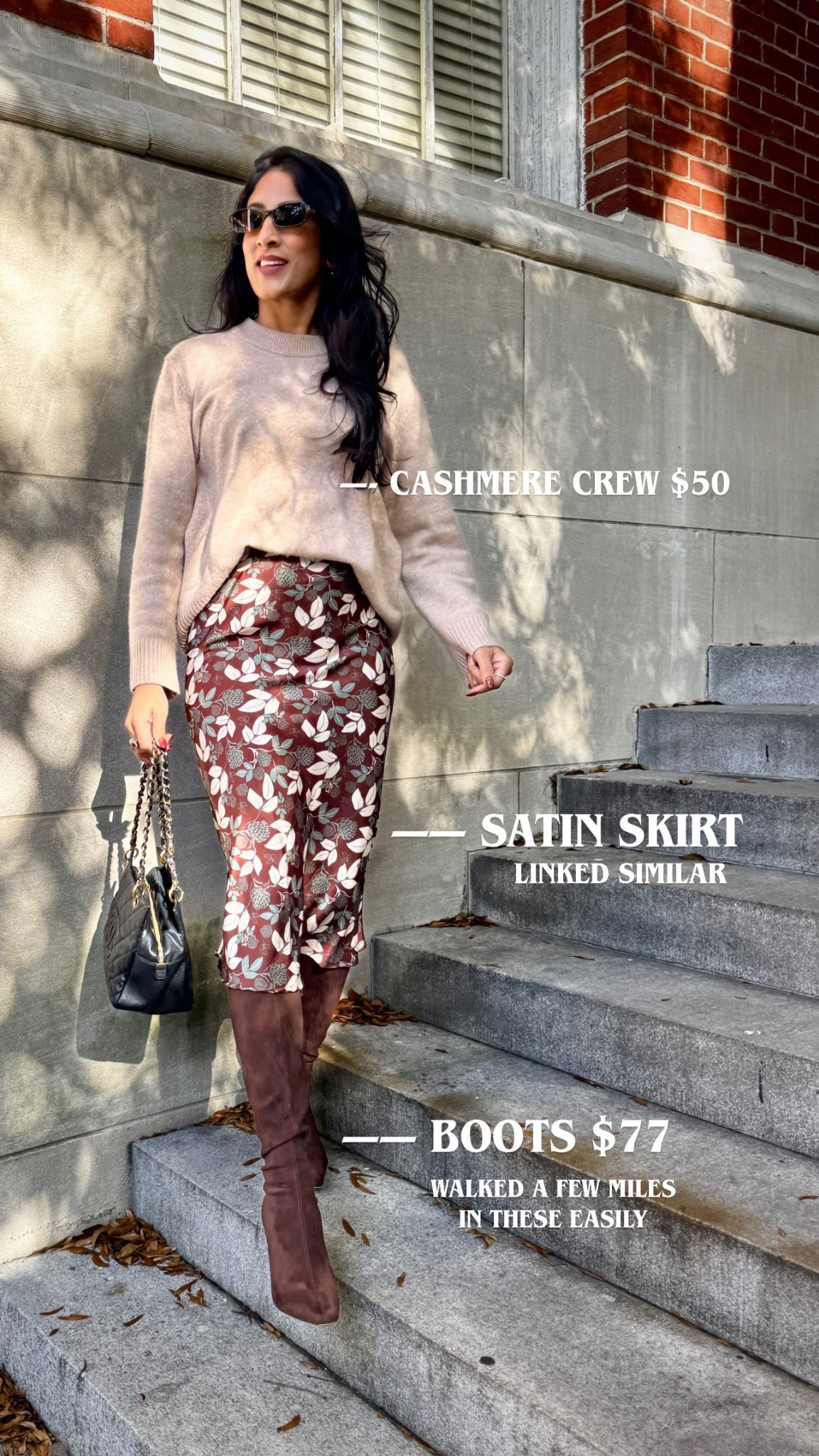 OOTD to see a holiday musical so cute! Satin skirt boots cashmere sweater 

#LTKSaleAlert #LTKSeasonal #LTKootd