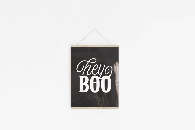 HALLOWEEN PRINTABLE WALL Art, Halloween Decor, Hey Boo, Fall Decor, Decor For Halloween (1) 16x20... | Etsy (Global)