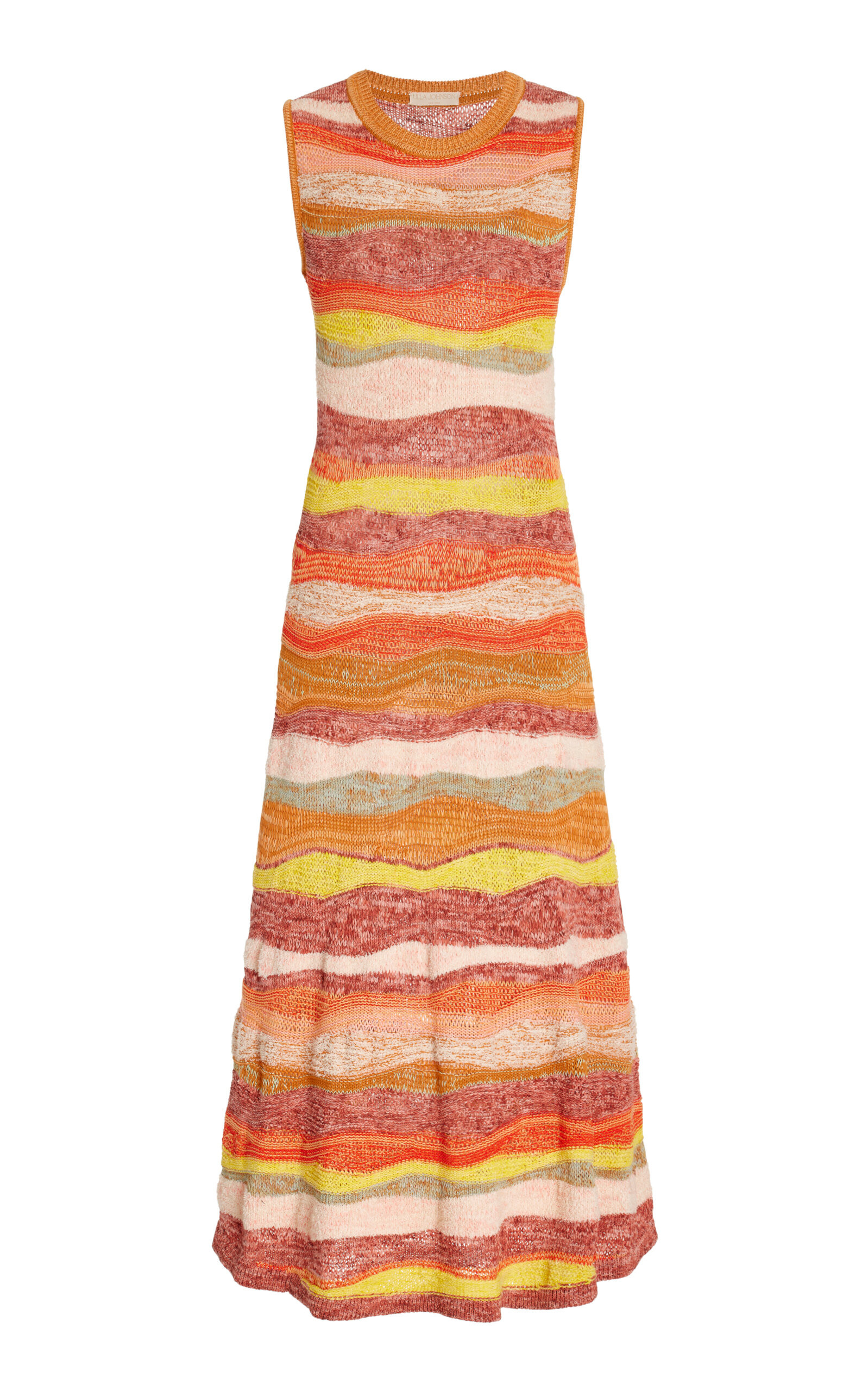 Gaia Space-Dyed Cotton-Blend Knit Midi Dress | Moda Operandi (Global)