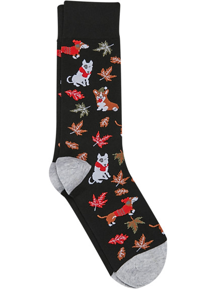 Egara Socks, Dogs and Fall Leaves | The Men's Wearhouse