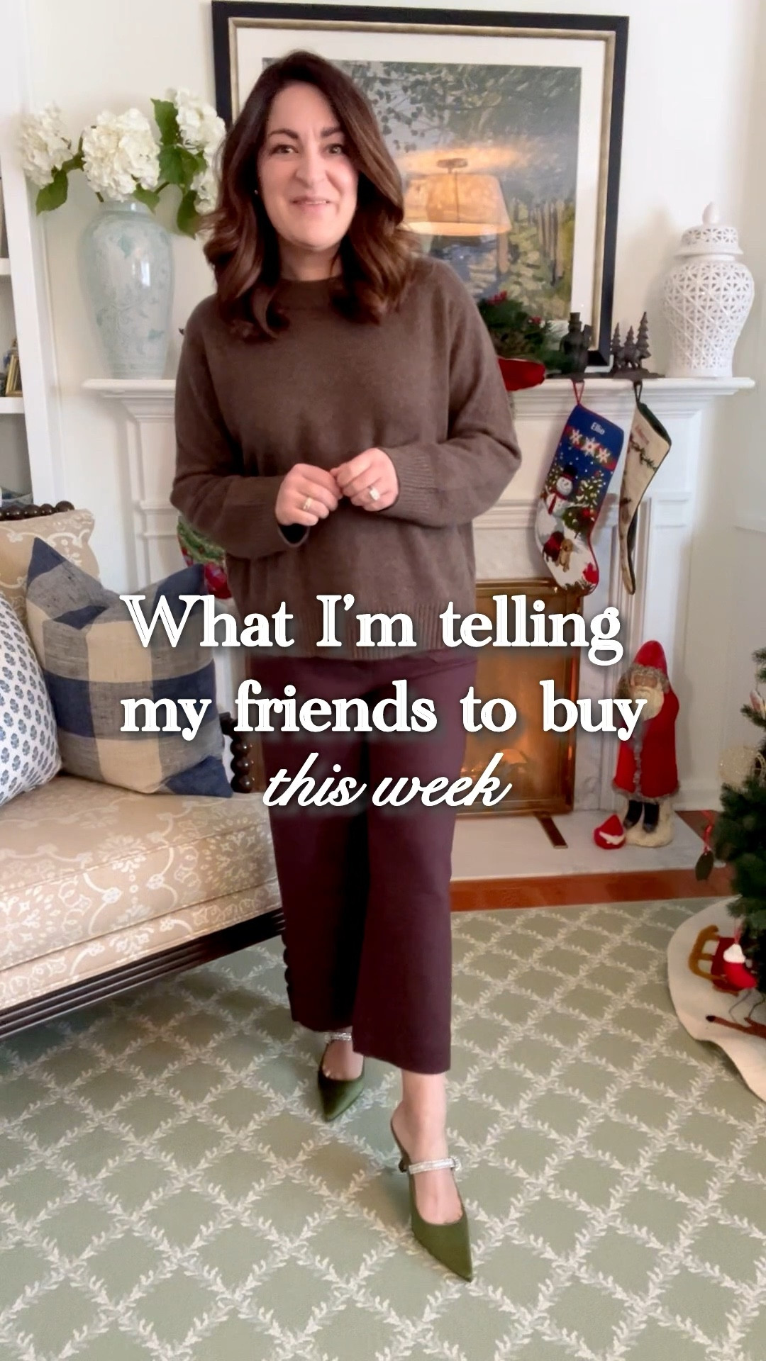 What am I telling my friends to buy this week? Quince cashmere, Tuckernuck shoes, Royal blowout hair styling spray, and their Christmas Etsy orders! #thisweek

#LTKPetite