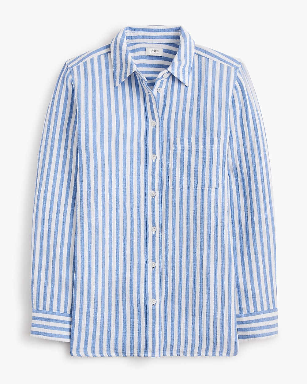 Striped gauze button-up shirt | J.Crew Factory