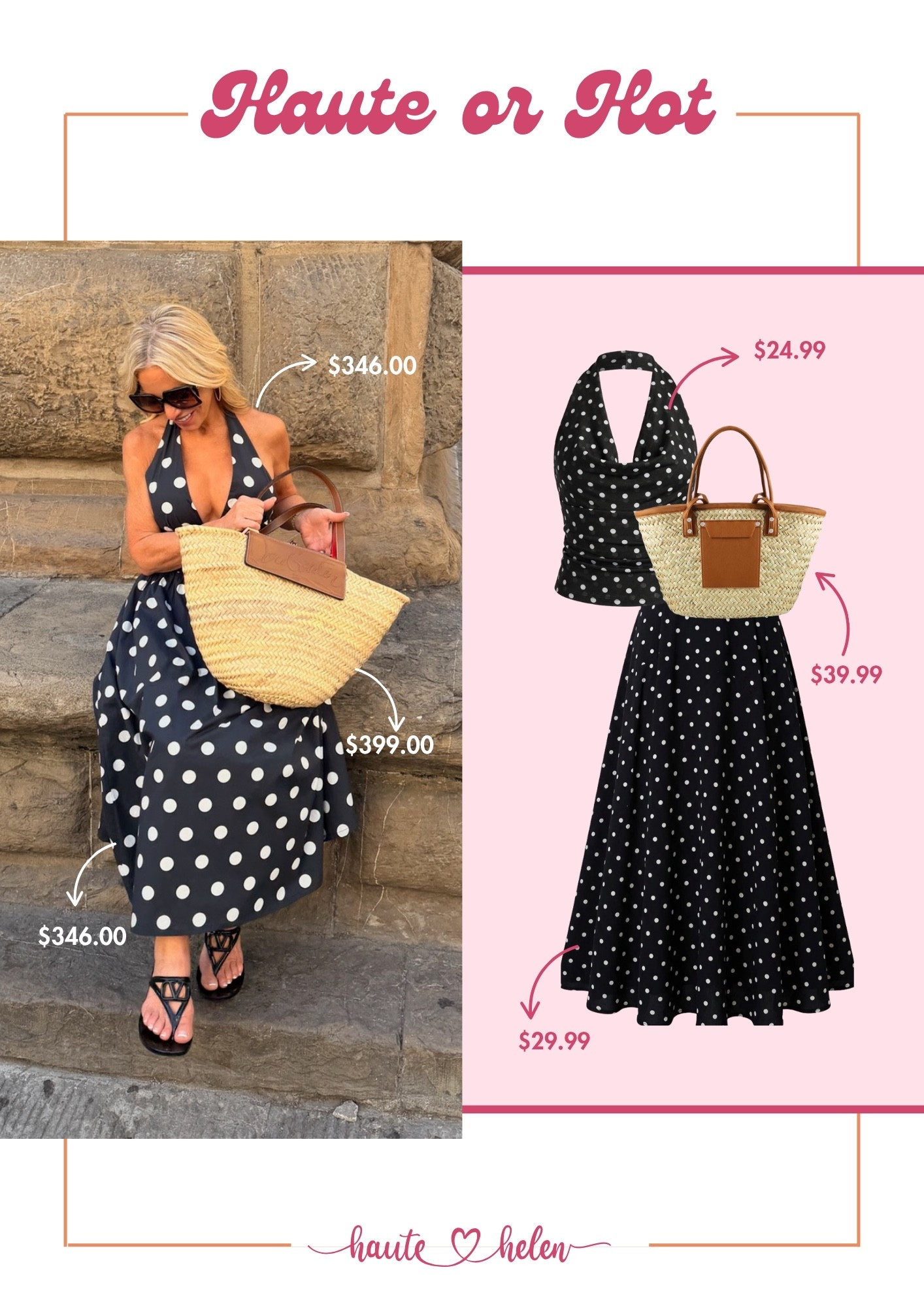 A little Haute or Hot moment! 💖

I found Amazon dupes for this Sans Faff polka-dot top and skirt—and honestly, the look is giving designer without the designer price tag.

#HauteOrHot #HauteHelen #PolkaDots

#LTKootd #LTKOver40 #LTKPetite